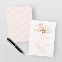 Vi Kan Knappast Vänta Rosa Flickas Babyshower