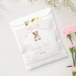 Vi Kan Knappast Vänta Rosa Teddybjörn Bebisbad