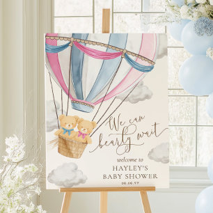 Vi Kan Knappast Vänta Tvillingar Babyfirande Poster