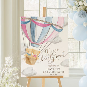 Vi Kan Knappast Vänta Tvillingar Babyfirande Poster
