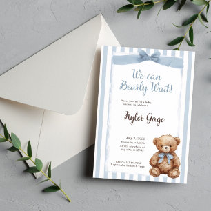 Vi kan knappt vänta! Baby Shower Inbjudan