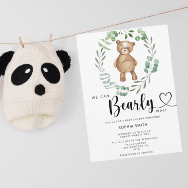Vi kan knappt vänta baby shower inbjudningar (Skapare uppladdad)
