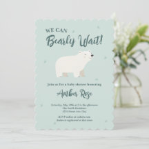Vi kan knappt vänta Baby Shower | Isbjörn