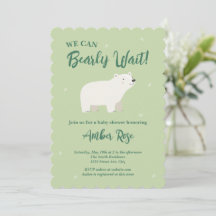 Vi kan knappt vänta Baby Shower | Isbjörn