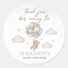 Vi kan knappt vänta Baby Shower-klistermärke Runt Klistermärke