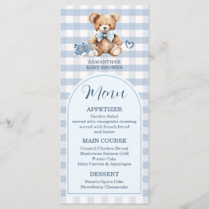 Vi kan knappt vänta Björn Babyskor Baby Shower Meny