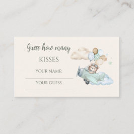 Vi kan knappt vänta Björn Flygplan Hur många kyssa Tilläggskort