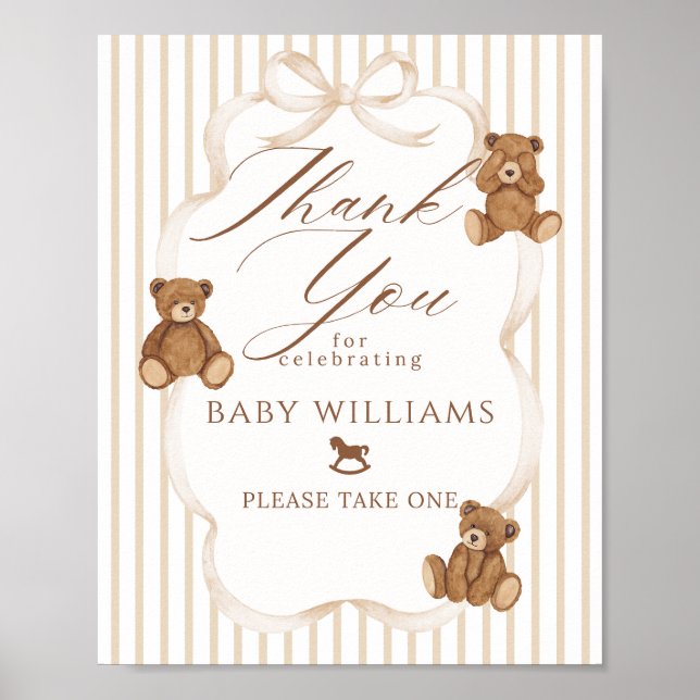 Vi kan knappt vänta Eleganta presentidéer för baby Poster (Framsidan)