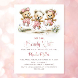 Vi kan knappt vänta Nallebjörnar med hopprep Inbjudningar