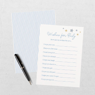 Vi kan knappt vänta på Baby Shower Önskningar för Tilläggskort