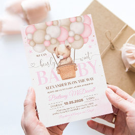 Vi kan knappt vänta på björnens babyfirande inbjud inbjudningar