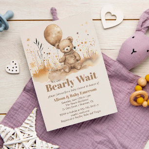 Vi kan knappt vänta på Dreamy Baby Shower-inbjudan Inbjudningar
