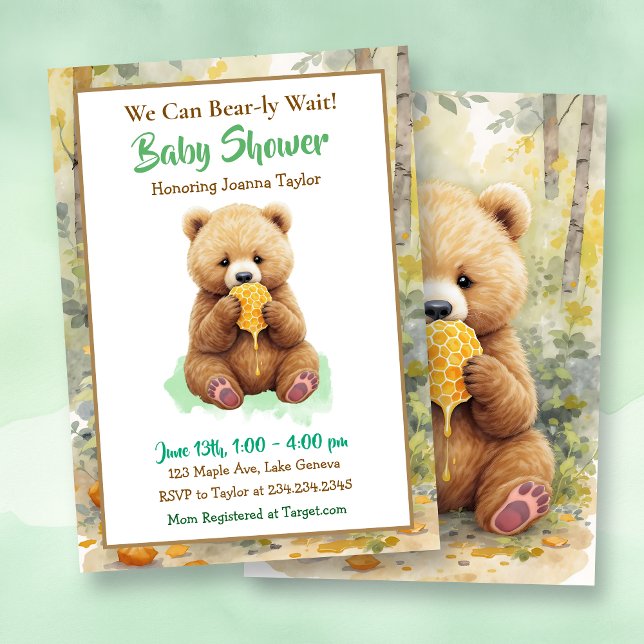 Vi kan knappt vänta! Pojkarnas baby shower Inbjudningar (Skapare uppladdad)