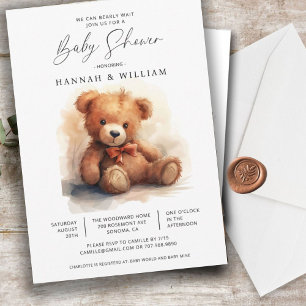 Vi kan knappt vänta Pojke Baby Shower Inbjudningar