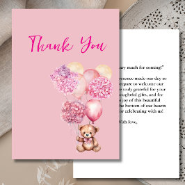 Vi kan knappt vänta rosa hydrangea Tacksamhetskort Inbjudningar