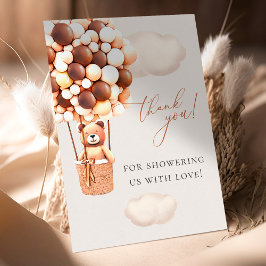 Vi kan knappt vänta! Tack för baby shower Kort