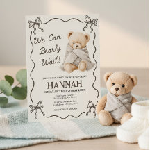 Vi kan knappt vänta, Teddybjörn Bebis Shower
