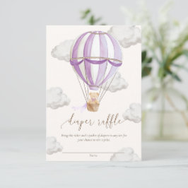 Vi kan knappt vänta Teddybjörn Blöja Lotteri Lott Inbjudningar