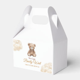 Vi kan knappt vänta Teddybjörn Neutral babyfirande Presentaskar