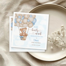 Vi Kan Knappt Vänta Varm Luft Ballong Baby Shower