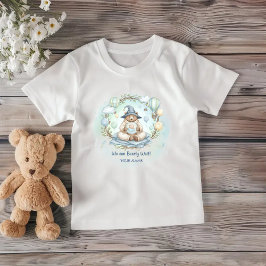 Vi kan knappt vänta Vattenfärg Blå Björn Baby Show T Shirt