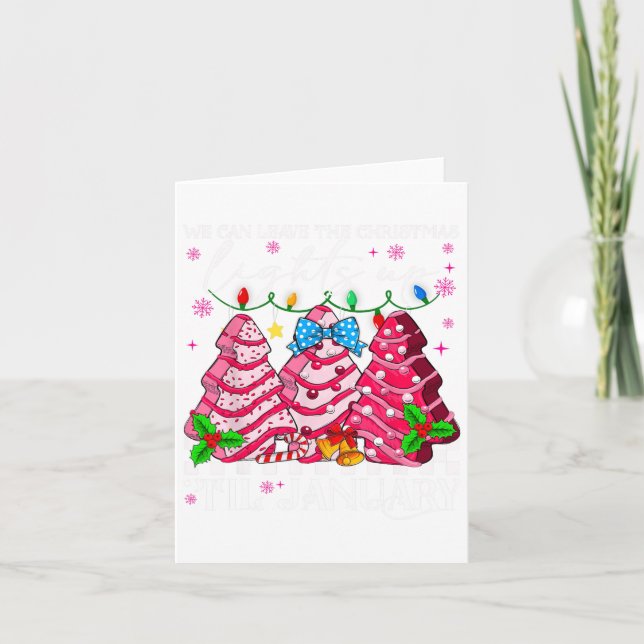 Vi kan Lämna Ljus upp till jul januari X Kort (Framsida)