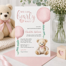 Vi Kan Nästan Inte Vänta Rosa Björn Bebis Babyshop