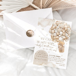 Vi kan nästan vänta på en neutral babydusch för kö inbjudningar