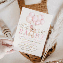 Vi kan ringa in rosa Baby Shower