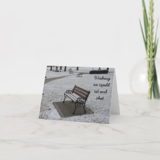 Vi kan sitta och sitta chatta helgkort