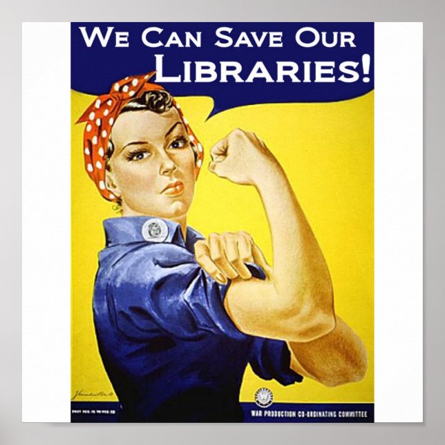 Vi kan spara bibliotek Poster (Framsidan)