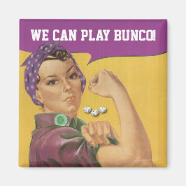 Vi kan spela Bunco! Magnet