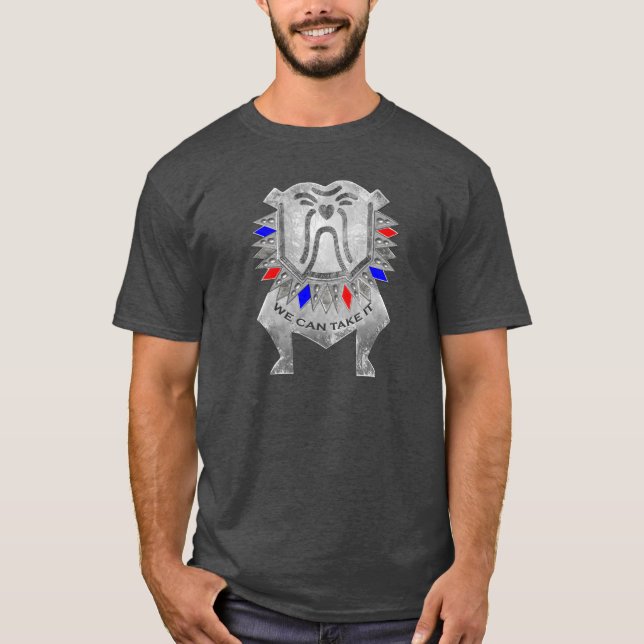 Vi kan ta det - Pewter Bulldog T-shirt (Framsida)