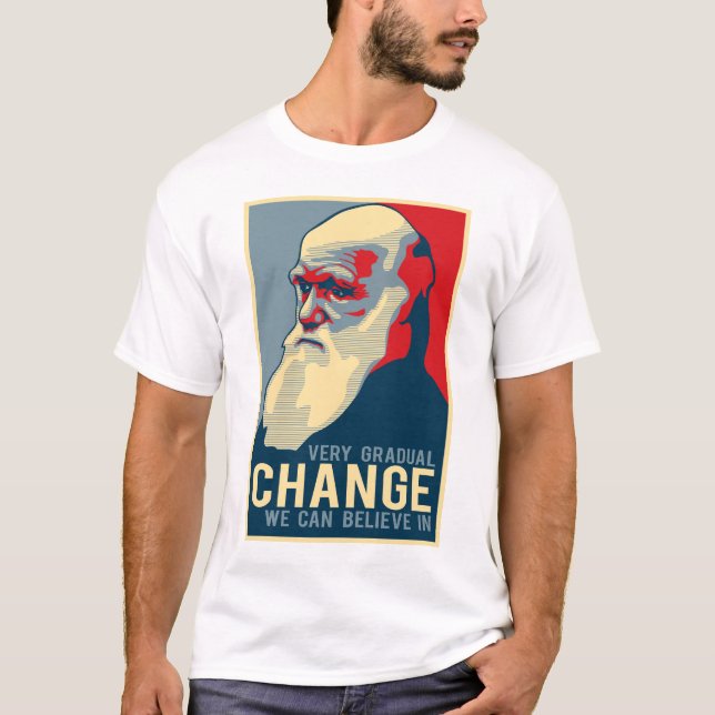 Vi kan tro på en mycket gradvis förändring tee shirt (Framsida)