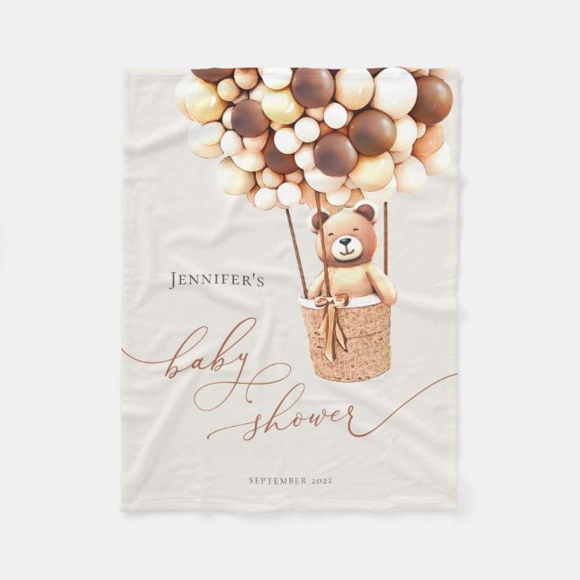 Vi kan vänta! Baby Shower Fleece Blanket (Framsidan)
