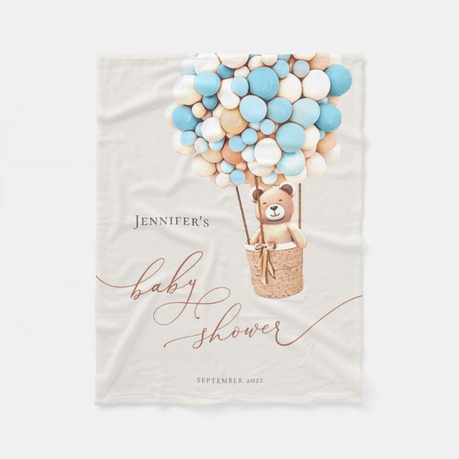 Vi kan vänta! Baby Shower Fleece Blanket (Framsidan)