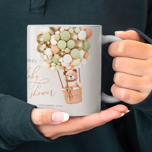 Vi kan vänta! Baby Shower Grönt Guld Kaffemugg