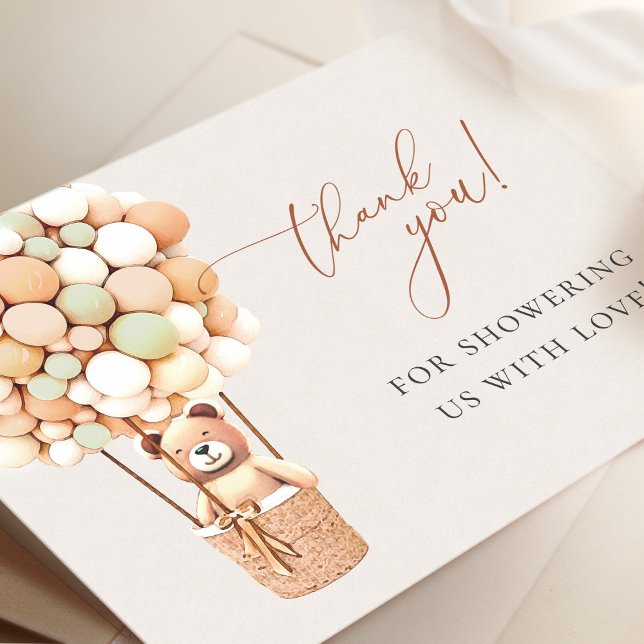 Vi kan vänta! Baby Shower Tack Kort (Skapare uppladdad)