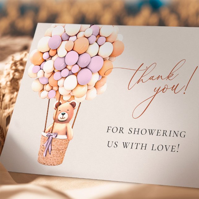 Vi kan vänta! Baby Shower Tack Kort (Skapare uppladdad)