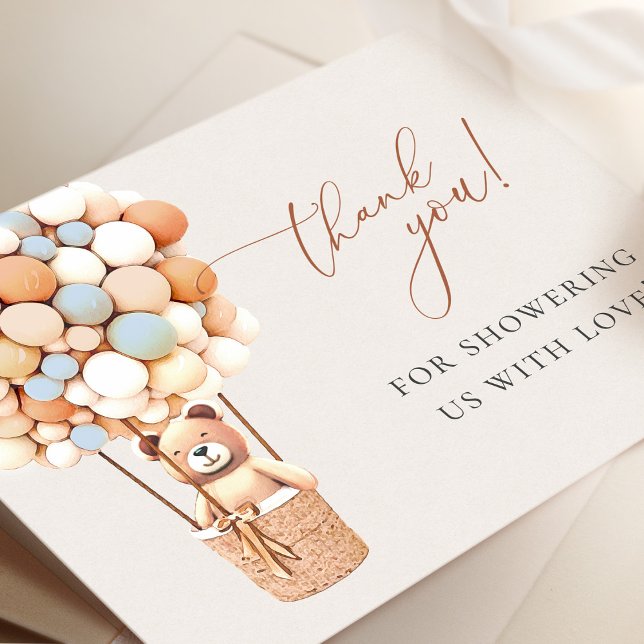 Vi kan vänta! Baby Shower Tack Kort (Skapare uppladdad)