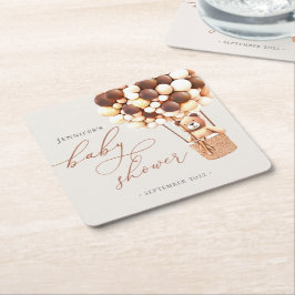 Vi kan vänta! Babyskorgen Pappra Kusten Underlägg Papper Kvadrat