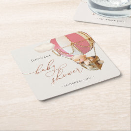 Vi kan vänta! Babyskorgen Pappra Kusten Underlägg Papper Kvadrat