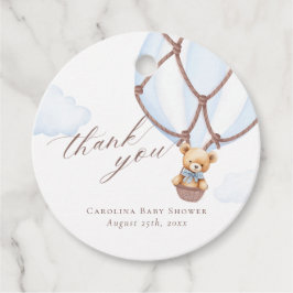 Vi kan vänta! Hett Luft Baloon Tack Gåvor Etiketter