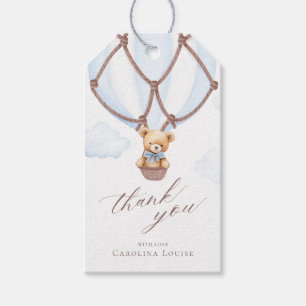 Vi kan vänta! Hett Luft Baloon Tack Presentetikett