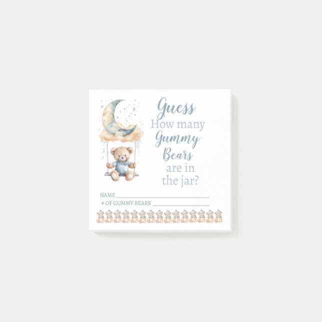 Vi kan vänta - hur många gummiburar post-it block (Framsida)