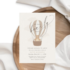 Vi kan vänta | Kön Neutral Baby Shower Inbjudningar