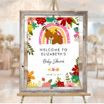 Vi kan vänta länge på välkomstbesök för klåda, bab poster<br><div class="desc">Välkomna gästerna med den här vackra,  söta babyduschen i unge. Perfekt till din flickbabydusch party. Det är enkelt att redigera toppen.</div>