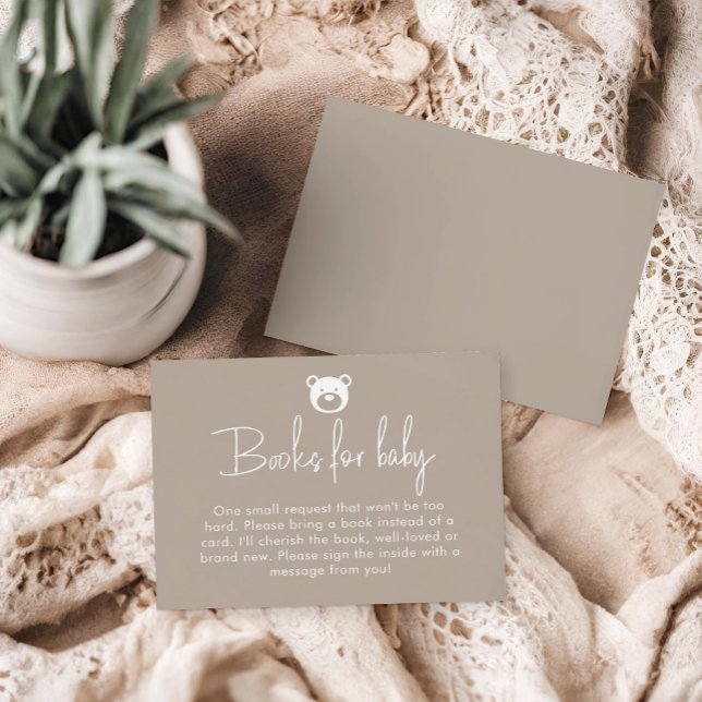 Vi kan vänta minimalistiskt Bokar till Baby Tilläggskort (Skapare uppladdad)