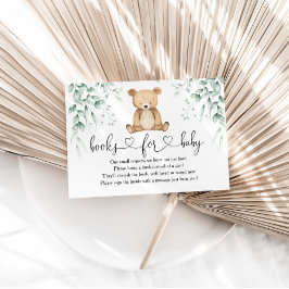 Vi kan vänta minimalistiskt, grönt babyskor tilläggskort