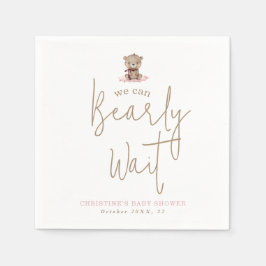 Vi kan vänta minimalistiskt med babyduschar pappersservett